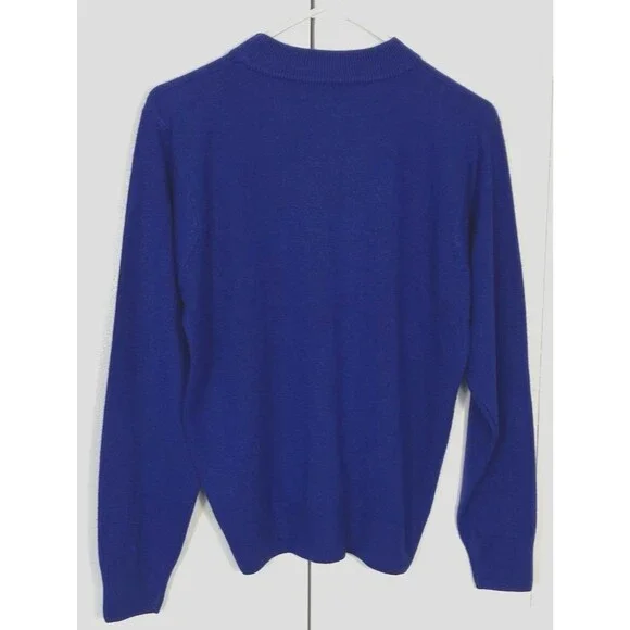 Sag Harbor Womens Royal Blue Mock Neck Sweater Size Small - Picture 6 of 6